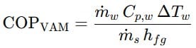 Vam chiller cop calculator