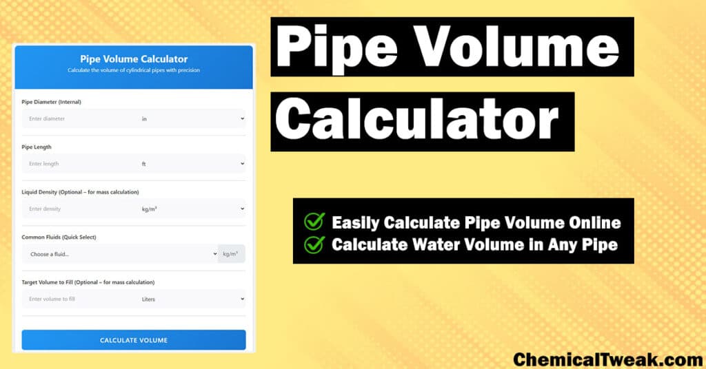 Pipe Volume Calculator