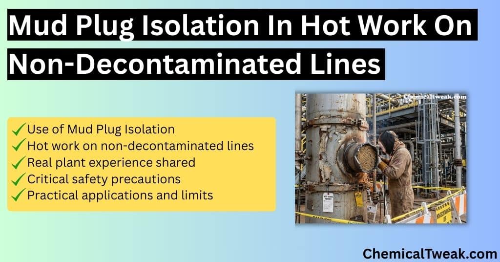 Process Insolution Plug Mud Plug Isolation For Safe Hot Work On Non-Decontaminated Process ...